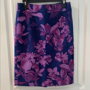 Banana Republic Blue, Purple and Pink Pencil Skirt
